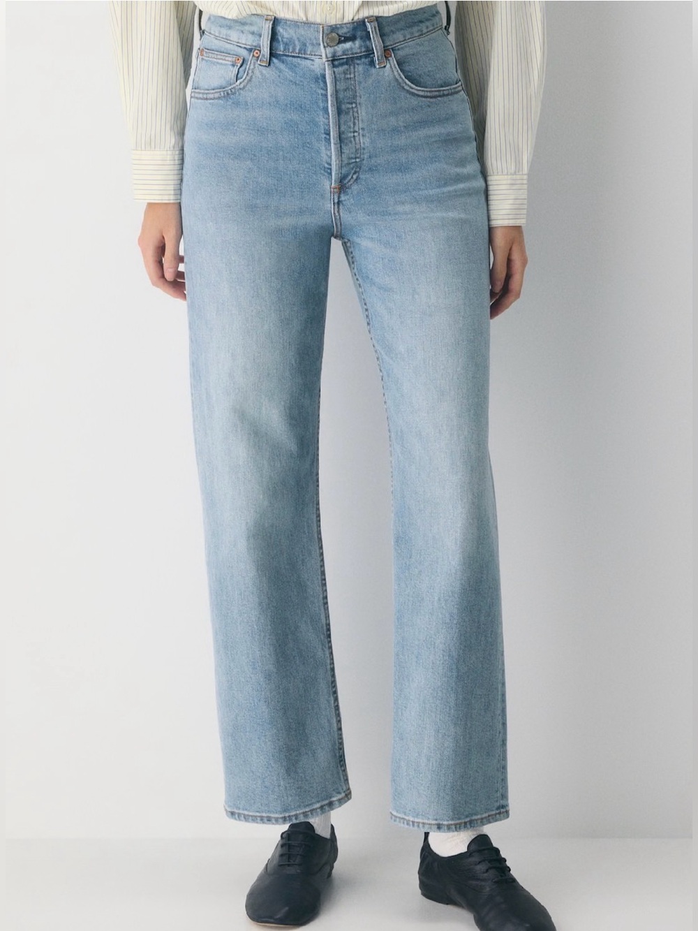 Aritzia Denim Forum Arlo Hi-Rise Straight Jeans Size 25